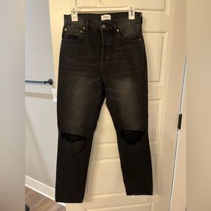 Pistola High Rise Straight Leg jeans- black size 27